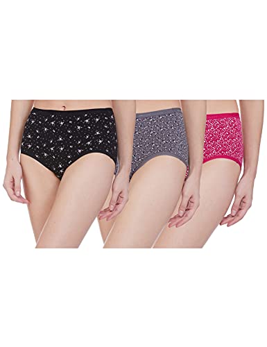 Image of Amante Printed Cotton Full Brief Panty Pack(Pack of 3)