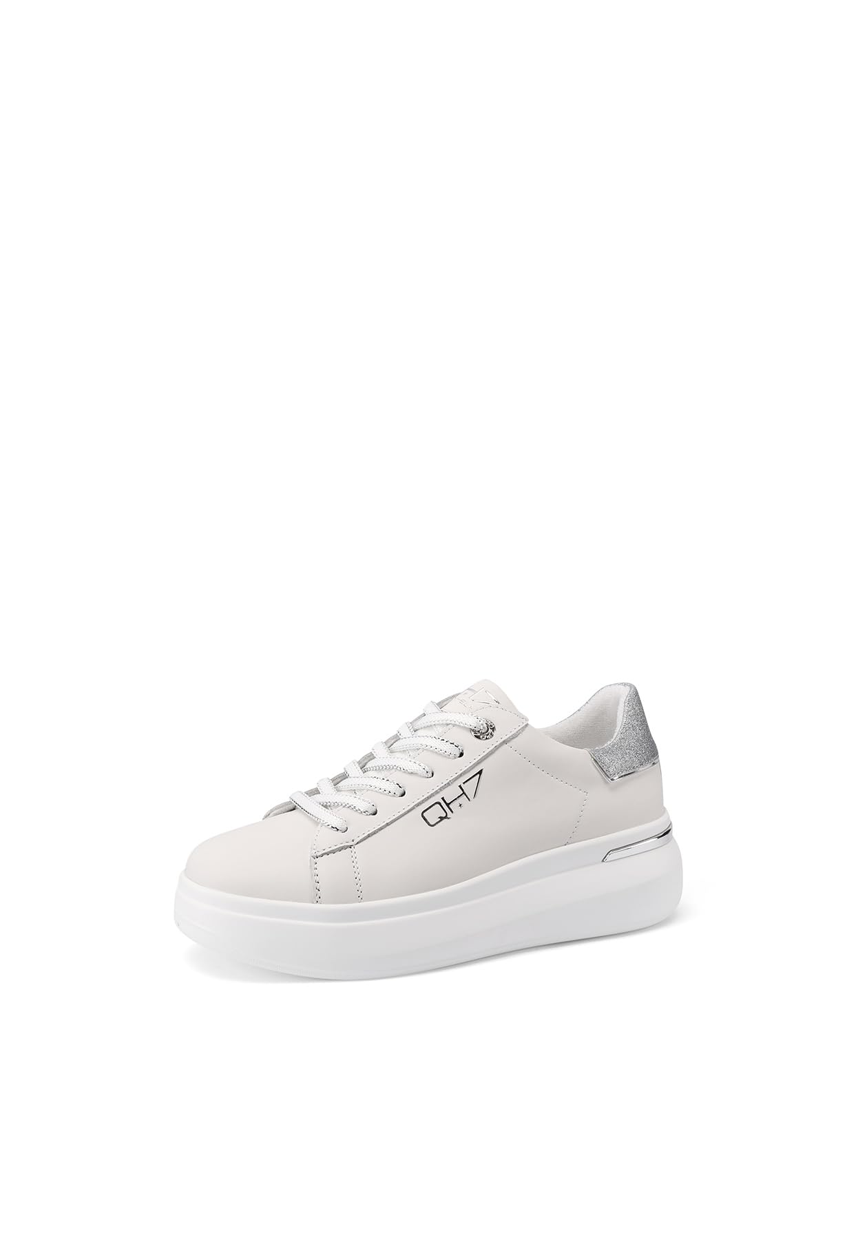 QUEEN HELENA Sneakers in Vera Pelle Scarpe da Ginnastica Platform Casual Donna QH9003