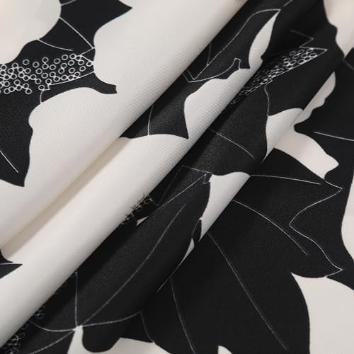 JN&LULU Women's satin square scarf Fashion pattern large hair scarf wrap headscarf 35" x 35"3