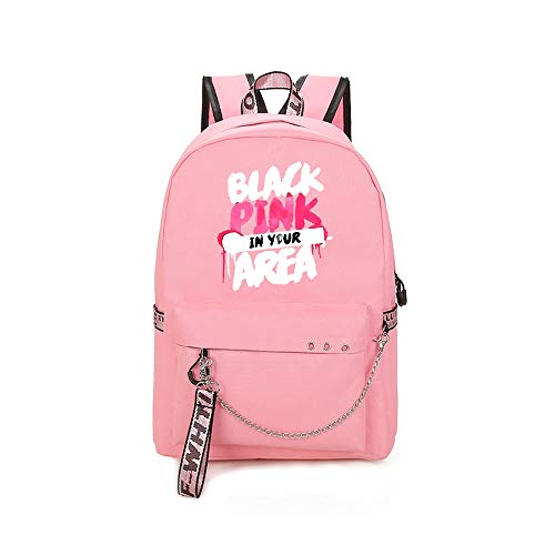 Blackpink Mochila Casual Popular Resistente al Agua Campus Viajes Escolares de Negocios
