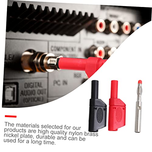 SOLUSTRE 10 Pcs Plugue Banana Acessórios Para Cabos De Teste Plugs De Banana Fêmea Conectores De Fio