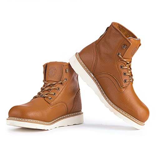 Rockrooster Roberta 6 Inch Mens Boot, Soft Toe Anti-Fatigue Vibram Rubber Outsole Work Boots(Vap615-10.5) #TOP3