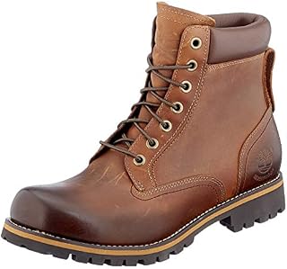 Timberland Men's Earthkeepers Rugged Boot, Medium brown full grain, 8.5 M US