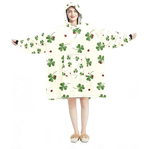 Sweat à capuche surdimensionné en flanelle haut de gamme et doublure sherpa