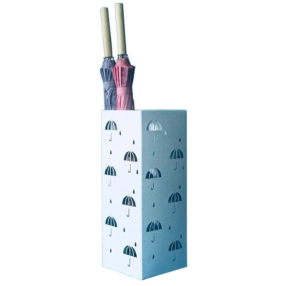 Porte-parapluie intérieur moderne blanc pour cannes et grands parapluies