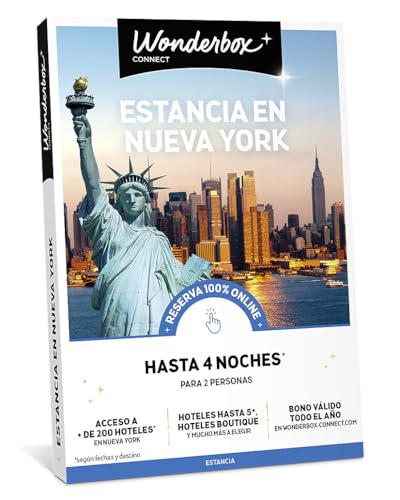 WONDERBOX connect - Caja Regalo - Estancia en Nueva York - hasta 4 Noches para 2 Personas Entre más de 200 hoteles en Nueva York - Válido Durante 24 Meses