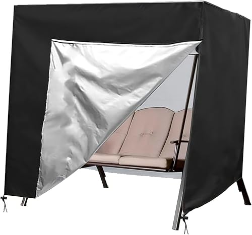 Outdoor Swing Cover 3 Seater Hammock Patio Cover Furniture Garden Glider Chair Cover Heavy Duty Patio Furniture Covers All Weather Protection 87