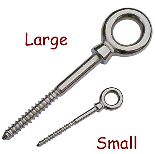 2 pezzi x acciaio INOX 316 viti ad anello