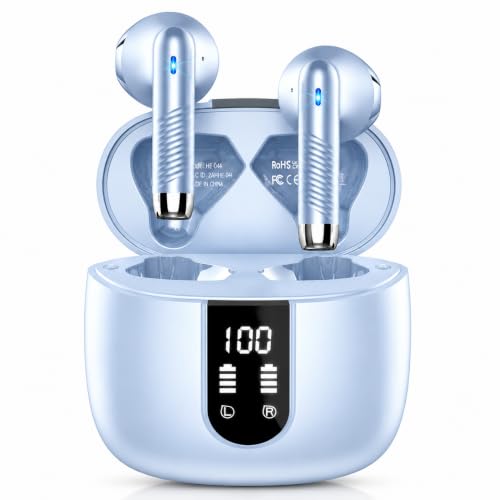Drsaec Kopfhörer Kabellos Bluetooth ENC Noise Cancelling mit 4 Mic, Kabellose Kopfhörer