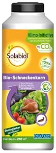 Solabiol Bio-Schneckenkorn gegen Nacktschnecken an Gemüse, Obst und Zierpflanzen, 800g Streudose für 210m²