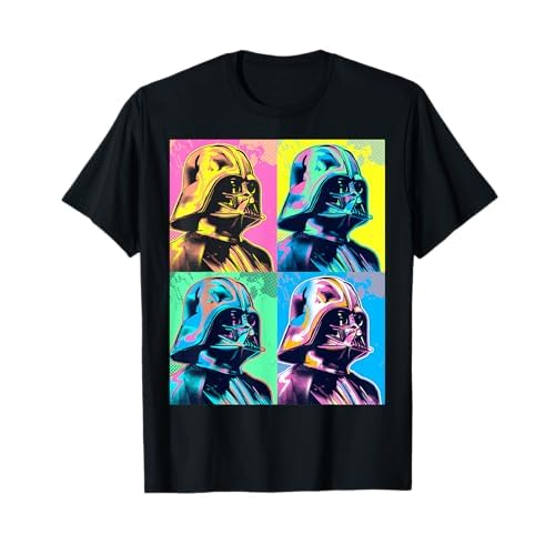 Star Wars Darth Vader Colorful Portrait Panel Box Camiseta