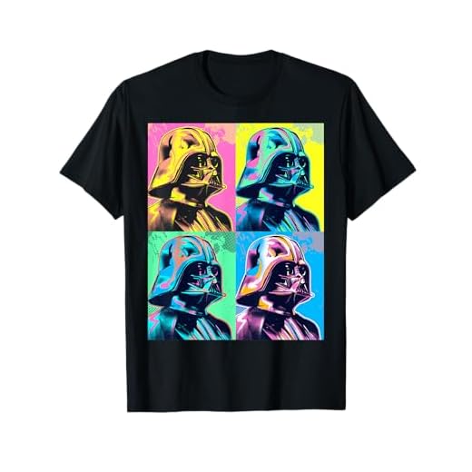 Star Wars Darth Vader Colorful Portrait Panel Box Camiseta