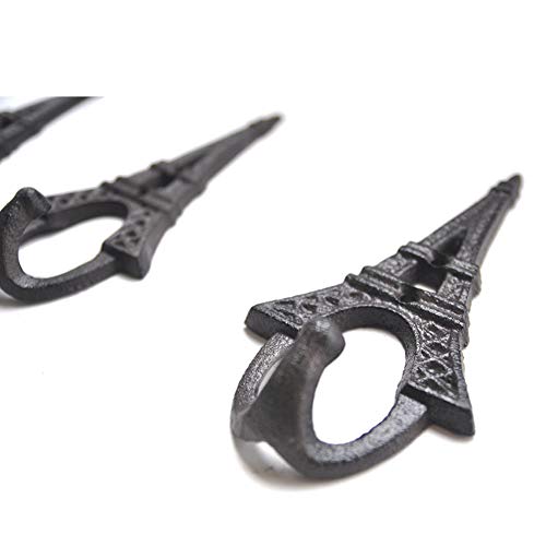 2-Pack-Metal-Double-Hook-Cast-Iron-Bar-Decoration-Retro-Creative-Wall-Hanging-Eiffel-Tower-851835cm 2 Pack Metal Double Hook Cast Iron Bar Decoration Retro Creative Wall Hanging Eiffel Tower 851835cm