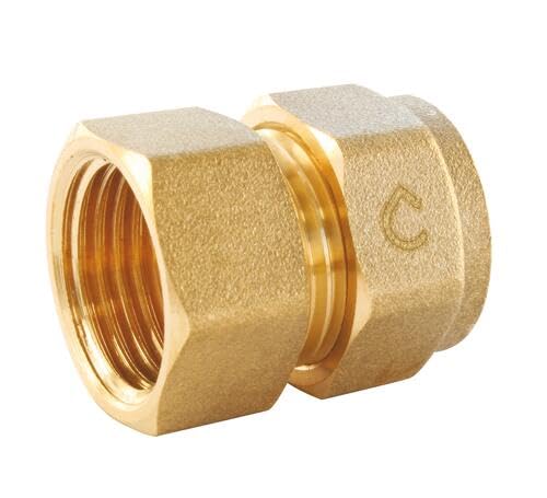 SOMATHERM FOR YOU - Raccordo Dritto a Compressione per Tubo PER Ø16 - Dritto Femmina 20/27 (3/4) - Installazione Facile Senza Attrezzi, Ideale per Riscaldamento e Sanitari, Misura 20/27