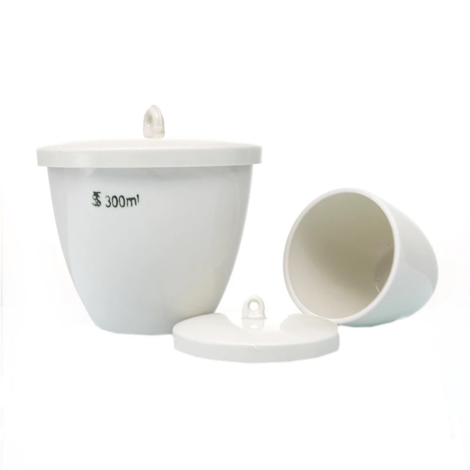 Crisol de cerámica Equipo de Laboratorio Crisol de Porcelana con Tapa - Todos los tamaños Disponibles de 5 ml a 300 ml(20ml 10pcs)