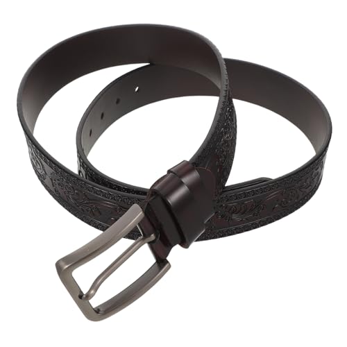 Ceinture western pour jeans hommes KOMBIUDA sangle cuir gravée personnalisée