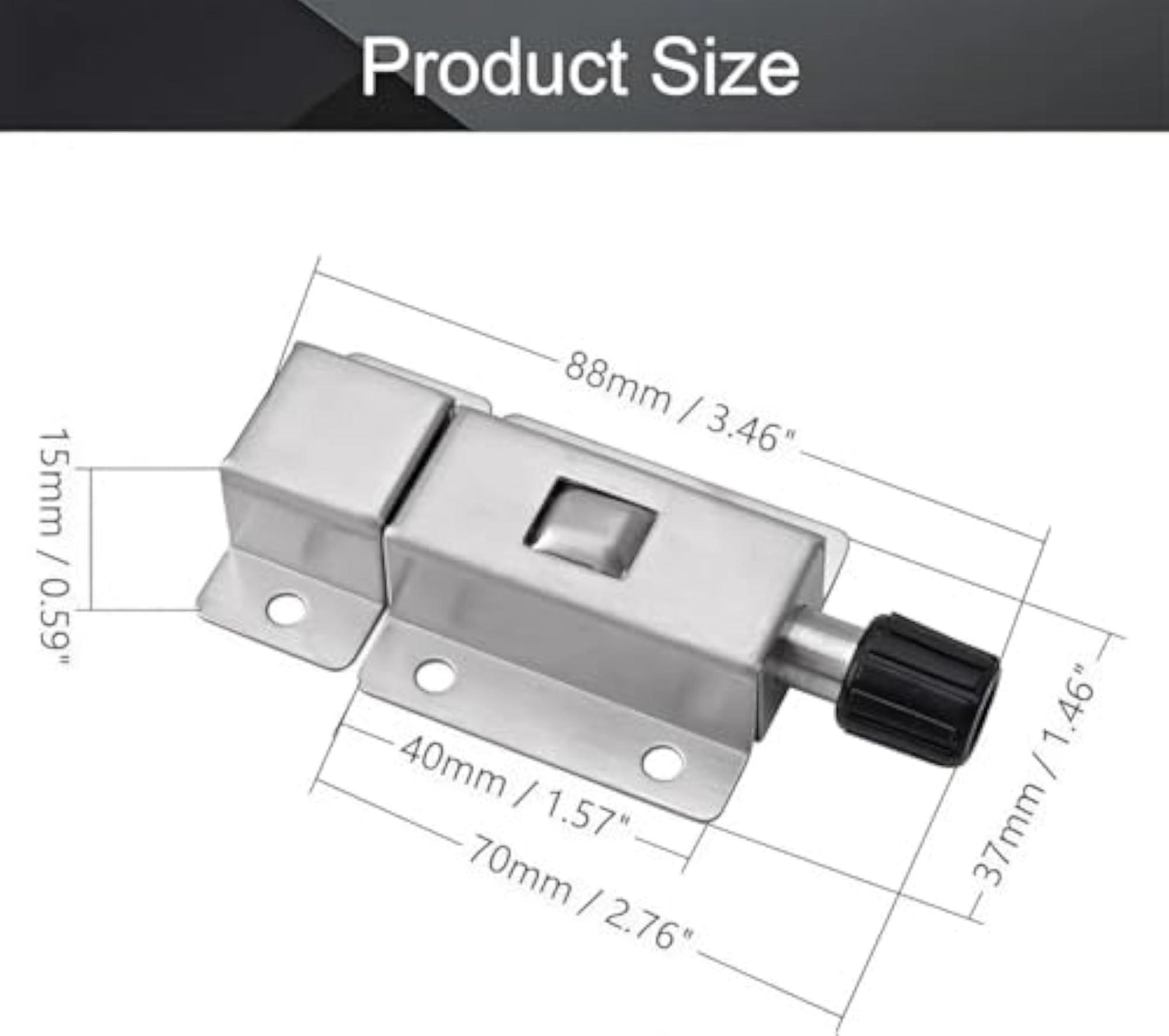 Automatic Spring Loaded Door Latch Lock