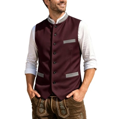 Gilet de costume formel col en V veste sans manche homme mariage