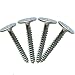 50 PSC Carbon Steel Flat Head Tapping Screw, is Not Easy to Rust, Screw 1/2 Inches Long