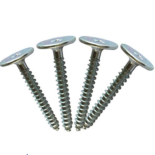 50 tornillos planas para roscado acero carbono 0.5 pulg