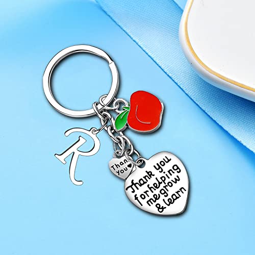 Malyunin Teacher Gifts Teacher Keychain A-Z Letter Initial Keychain Teacher Appreciation Gifts Graduation Gifts For Teachers thumb #2