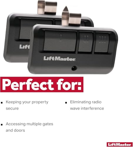 LiftMaster 893LM Security+ 2.0 3-Button Visor Clip Garage Door Opener Remote Control - Compatible only with Security+ 2.0 LiftMaster garage door openers with a yellow programming button by LiftMaster - Image 6
