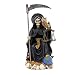 Pacific Giftware Santa Muerte Saint of Holy Death Seated Religious Statue 9 Inch Protection (Black)