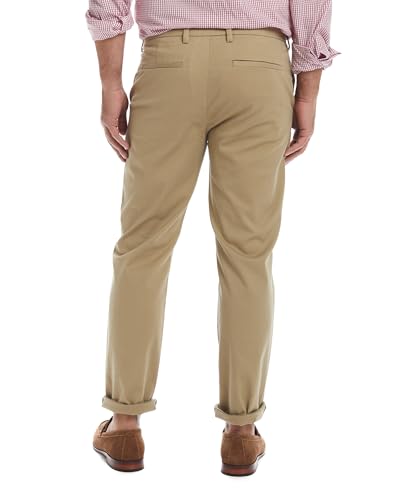 Flat-Front Easy-Care Twill Chino Pants2