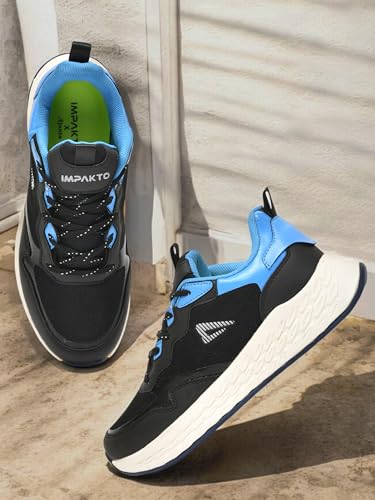Image of Impakto Ultra Rise Men Running Shoes | Brethable Upper | Lightweight Sport Shoes for Travel & Casual | Cushioned Insole | Skid Resistant for Firm Grip