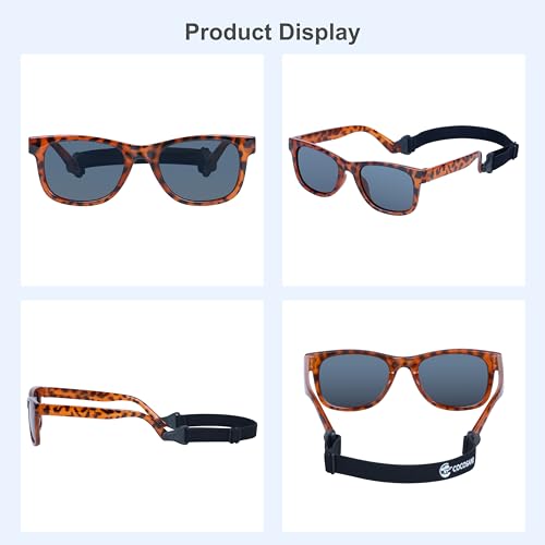 Image of COCOSAND Flexible Polarized Baby Sunglasses with Strap