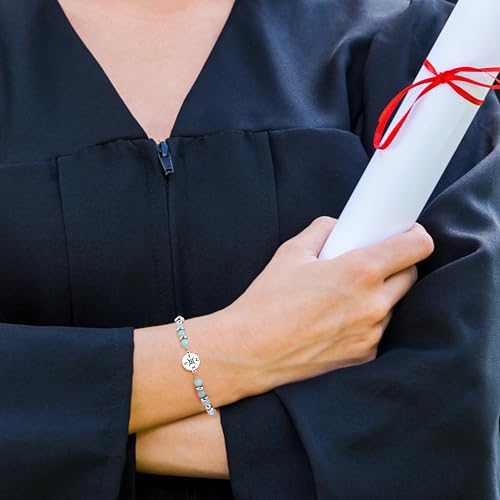 Image of Joycuff Graduation Gifts for Her Him Class of 2026 Graduation Bracelets Inspirational Graduation Compass Bracelet for Women College Graduation Gift for Him Her