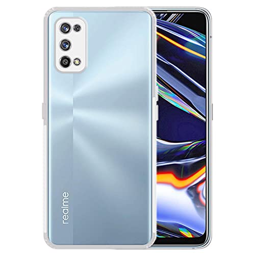 Image of COVERBLACK Soft Rubber Back Cover Compatible Model for Realme RMX2170 / Realme 7Pro - Transparent