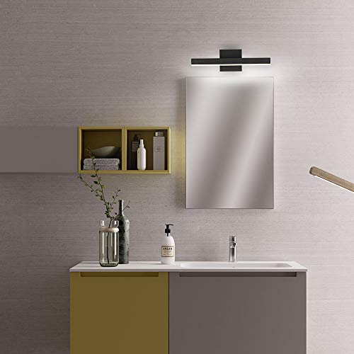 Joossnwell 7560 Led Bathroom Vanity Lighting Fixture Modern Bath Light Bar 15.75Inch Black Wall Sconce 12W 4000K thumb #4