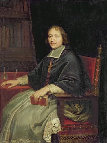 Art Portrait Toile Jean François Paul De Gondi Pierre Mignard Décoration Murale