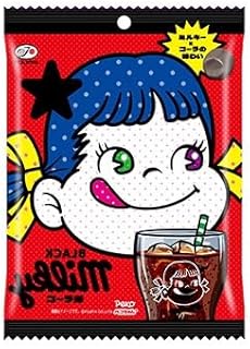 不二家 BLACK ミルキー コーラ味 64g×4個