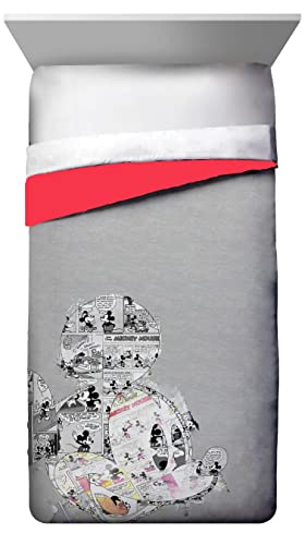Jay Franco Disney Mickey Mouse Oh Gosh Twin Comforter & Sham Set - Kids Super Soft Bedding - Fade Resistant Microfiber (Official Disney Product) #TOP2
