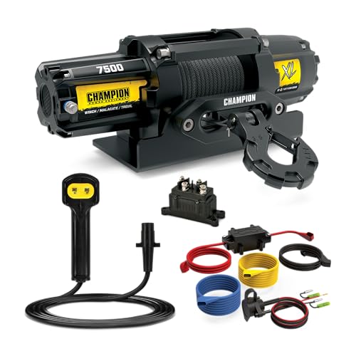 Winch eléctrico UTV 7500 lb con cuerda sintética miniatura 1