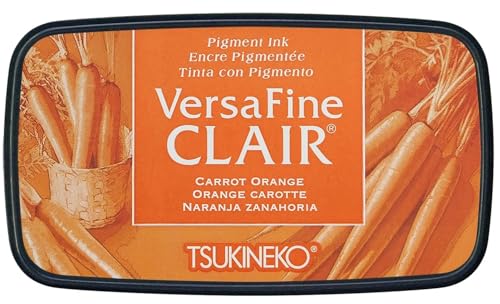Tsukineko VersaFine Clair Pigment Ink Pads, 6 Colors, 2026 Release, Melon Soda, Wisteria Purple, Lemonade, Adriatic Sea, Carrot Orange, Dahlia Purple, Burlin Clear Embossing Powder, 3 Carnora Scoops - Image 3