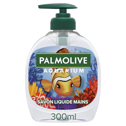 PALMOLIVE - Savon Liquide Mains Aquarium - Formule Douce au pH Neutre - Distributeur de Savon à Pompe de 300 ml