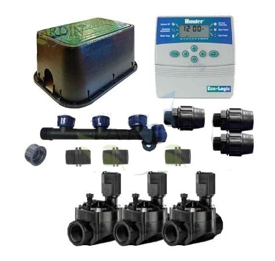 Kit Arrosage Automatique 3 Zones ELC401 + Electrovanne 100HV pour Irrigation Jardin