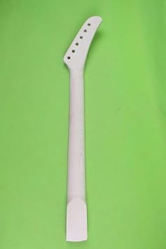 Maple Guitar Neck 25.5inch 22fret Maple Banana Headstock Left Hand Dot Inlay