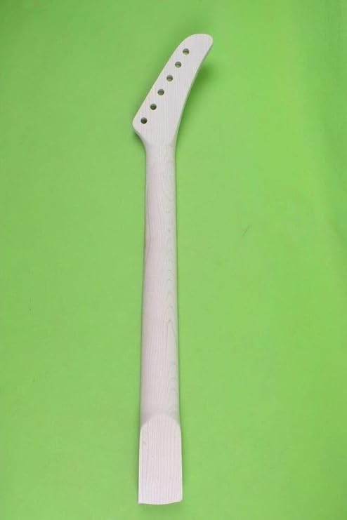 Maple Guitar Neck 25.5inch 22fret Maple Banana Headstock Left Hand Dot Inlay