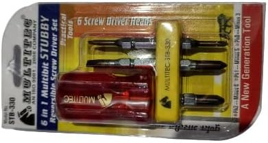 BUZZSAW Multitec Plastic Stubby 2-in-1 Screwdriver Set