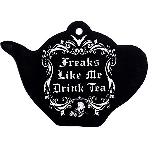 Alchemy of England Freaks Like Me Drink Tea Trivet BlackWhite