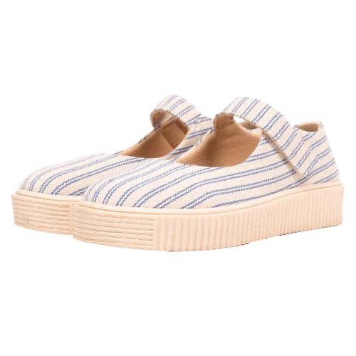 Image of Theater Women Maru Mary Jane Platform Shoes with Adjustable Strap | Soft Suede Finish | Cushioned Support for Casual & Smart Styling