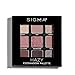 Sigma Beauty On-the-Go Eyeshadow Palette - Hazy - 9 Bold Eyeshadow Shades in Matte, Shimmer and metallic Finishes - Highly Pigmented Vegan Eye Makeup Palette - Clean Beauty Products