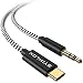 USB C to 3.5mm Aux Cable, Braided Type C to 3.5mm Audio Cable Car Aux Cord for Google Pixel 3/3XL/2/2XL, iPad Pro 2018, OnePlus 6T/7/7 Pro, Galaxy Note 10/10+, Moto Z, HTC and More