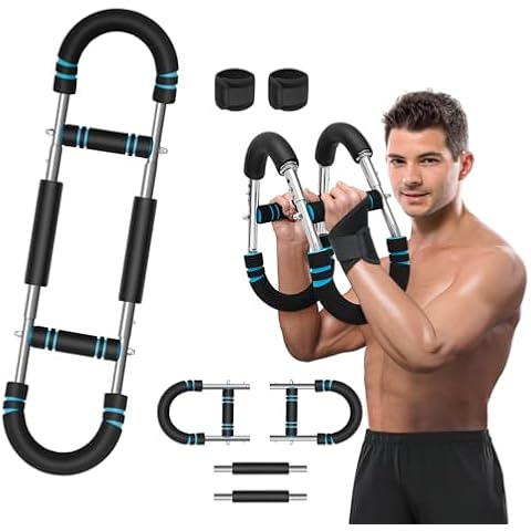 Twister Arm Trainer Exerciser Adjustable 65-110lbs Chest Shoulder Arm Workout Equipment with 2pcs Wrist Brace, Arm Trainer Detachable Design Fitness Upper Body Fitness Machine for Home & Gym Cover