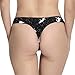 INTERESTPRINT Women's Thongs High Cut Low Waist Panties Underwear Space Cats XS