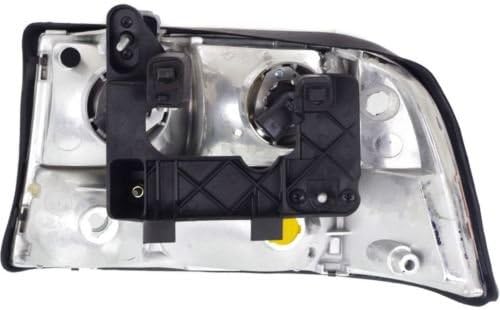 Headlight Headlamp with Fog Light Assembly Composite Clear Lens Passenger Right Side For GMC Jimmy 1998 1999 2000 2001 2002 2003 2004 2005 - GM2503173